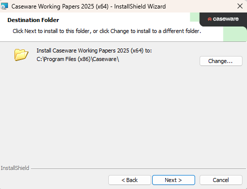 Caseware Program Installation of Caseware Working Papers